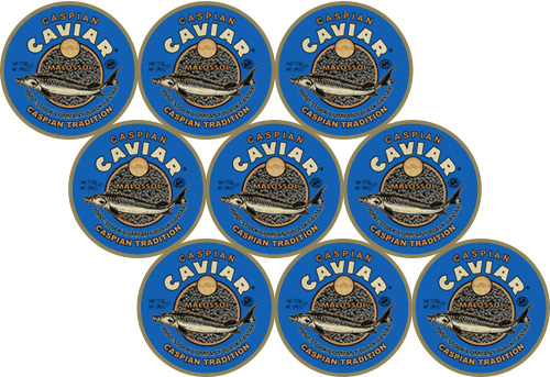 Caviar Osetra 9 frascos 1017g