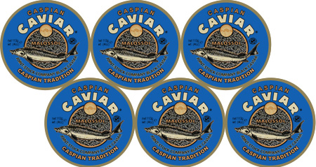 Caviar Osetra 6 frascos 678g